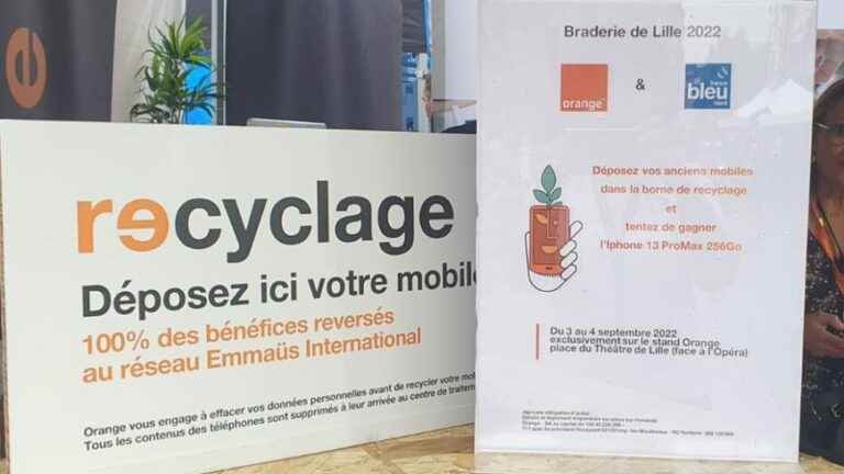 earn by recycling with Orange and France Bleu Nord