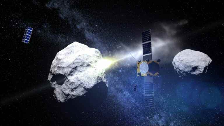 follow live the Dart mission, intended to deflect a small asteroid using a spaceship