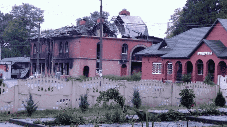 in the heart of the liberated zones, still bruised by the Russian occupation