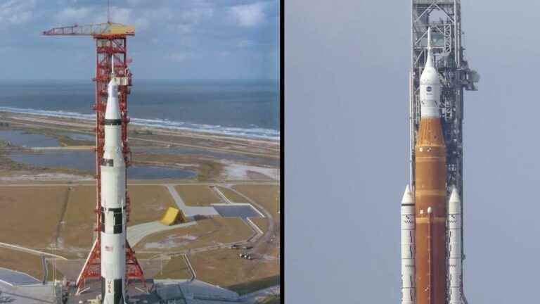 is the rocket of the Artemis mission more modern than that of Apollo?