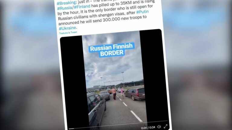 pay attention to these images supposed to show “35 kilometers of traffic jams” on the border between Finland and Russia