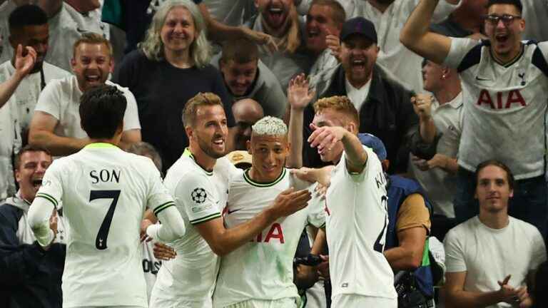 reduced to ten, OM lost on the Spurs lawn for their first Champions League match