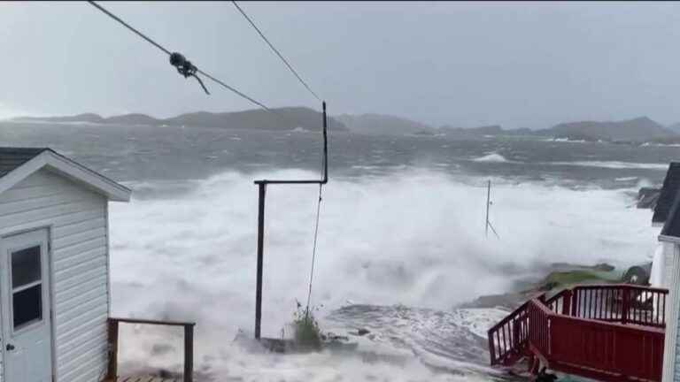 storm Fiona ravages the east of the country