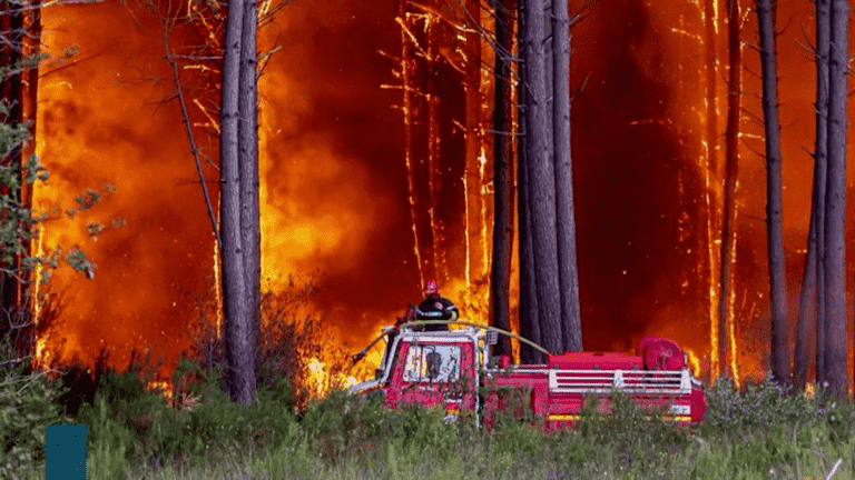 the fight continues for the firefighters, again in the grip of the flames