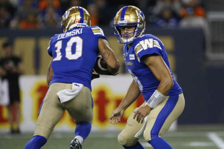 CFL |  Blue Bombers dominate Roughriders in Winnipeg