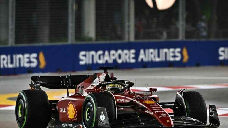 Charles Leclerc takes pole position in the Singapore Grand Prix, Max Verstappen only 8th