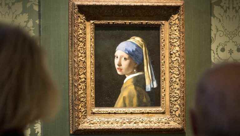 Environmental activist clings to Vermeer’s ‘Girl with a Pearl Earring’ painting