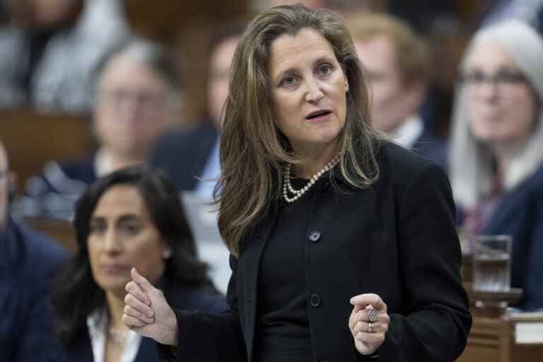 Fight against inflation |  The economy will slow down and the unemployment rate will rise, admits Chrystia Freeland