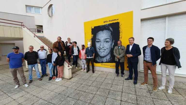 IN PICTURES – A fresco of basketball player Alexia Chartereau in her hometown of Coulaines