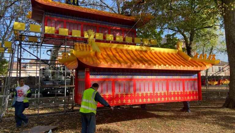 In Montauban, the Cours Foucault in turmoil for the preparation of the Lantern Festival