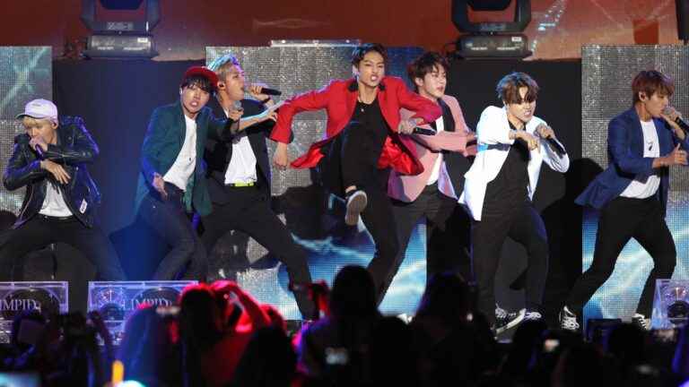 K-pop group BTS back on stage in South Korea four months after announcing hiatus