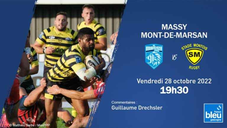 LIVE – Pro D2: Experience the move from Stade Montois to Massy in full with France Bleu Gascogne