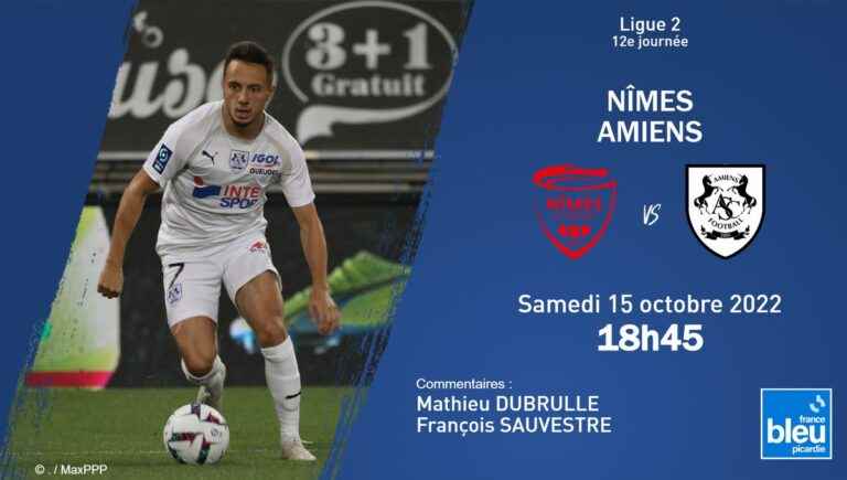 Ligue 2 – Follow the move of Amiens SC to Nîmes on France Bleu Picardie