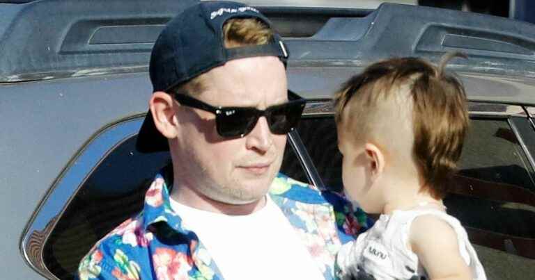 Macaulay Culkin dad: his son Dakota, 1 year old, has a very very unlikely hairstyle!