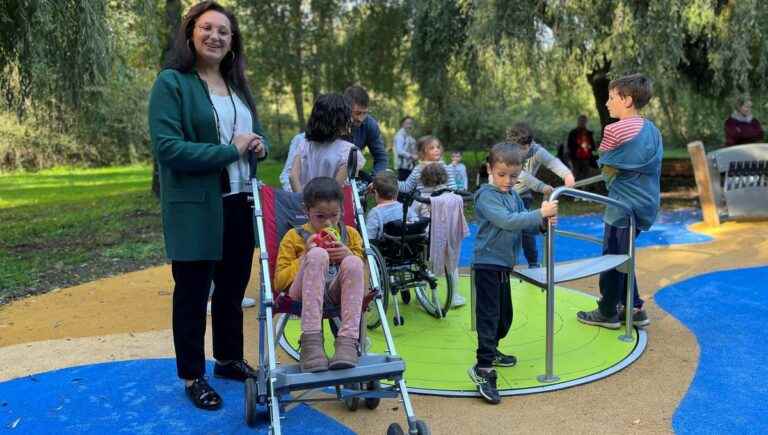 Olivet inaugurates an inclusive playground, also accessible to disabled children