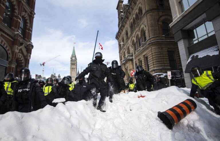 Police chaos during the dislodging of the “Farfadaas” of Ottawa