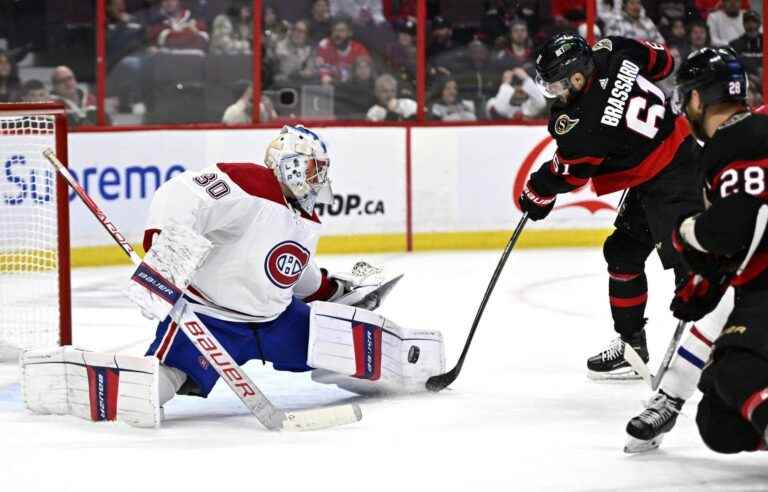 The Canadiens beaten in overtime in Ottawa