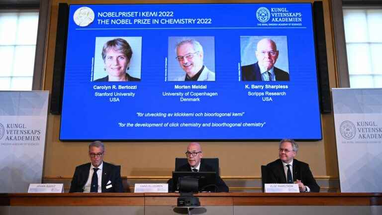 The Nobel Prize in Chemistry awarded to two Americans and a Dane, researcher Barry Sharpless awarded for the second time