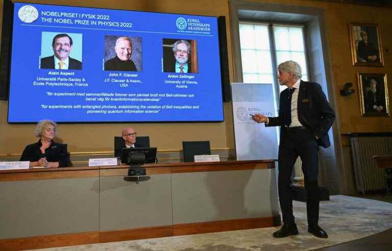 The Nobel Prize in Physics is awarded to Alain Aspect, Anton Zeilinger and John Clauser, pioneers of the mechanisms of quantum physics.