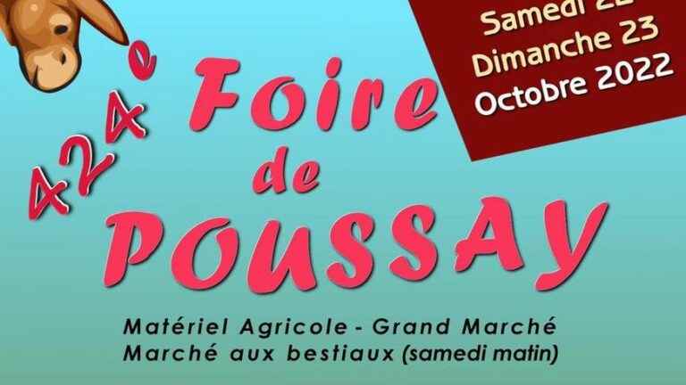 The Poussay Fair on October 22 and 23, 2022