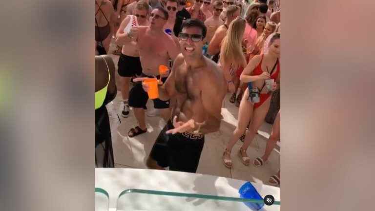 The true from the false.  Does a video show the British Prime Minister partying in Ibiza?