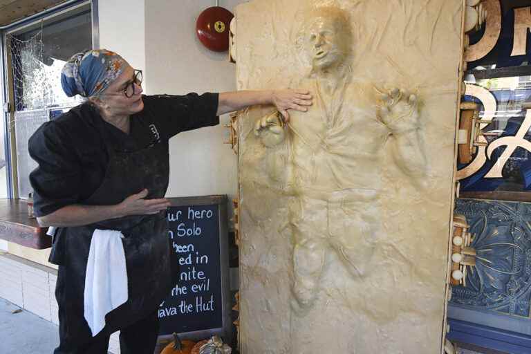 United States |  A life-size Han Solo created from bread