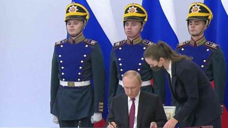 War in Ukraine: Vladimir Putin formalizes the annexation of four Ukrainian regions