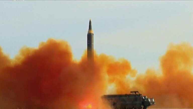 a missile fired by North Korea flew over the country