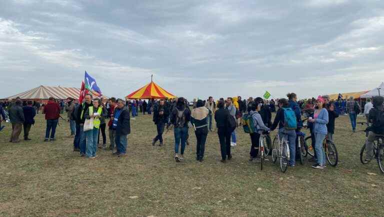 demonstrators converge on Sainte-Soline in Deux-Sèvres