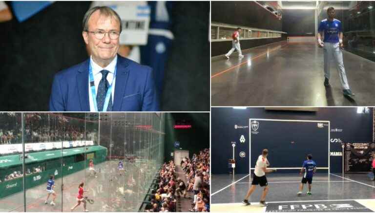 frontball, bare hand, Lilou Echeverria and Euskal selekzioa from Jai alai in Biarritz