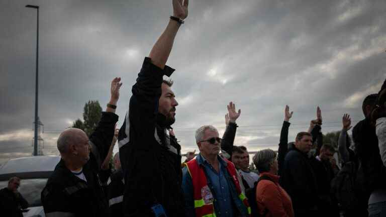 in Gonfreville-l’Orcher, refinery employees galvanized by the call for a national strike