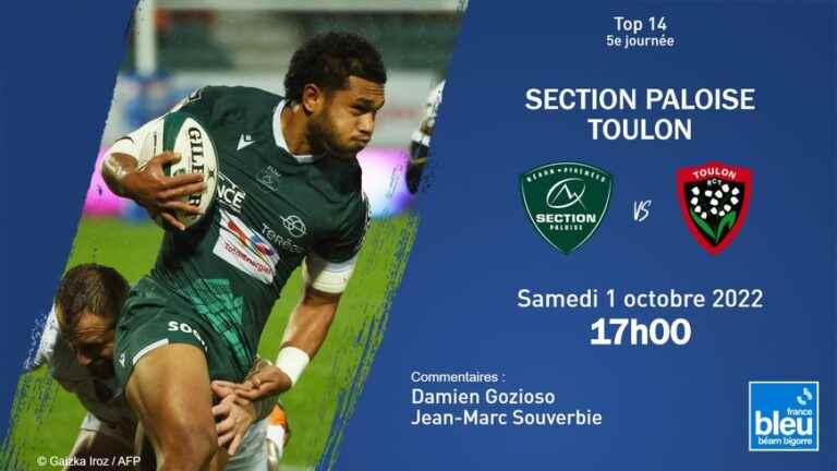 live the match of the Section Paloise against Toulon in full