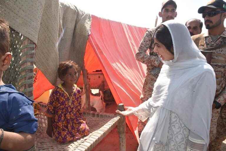 pakistan |  Malala’s visit to women flood survivors