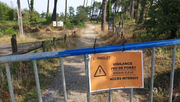 the Pignada and Lazaret forests closed due to the risk of fire