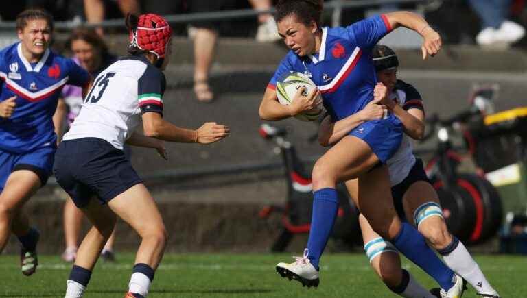 the XV of France in the semi-finals after their victory over Italy