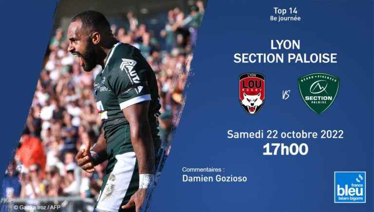 the composition of the Section Paloise for the match in Lyon