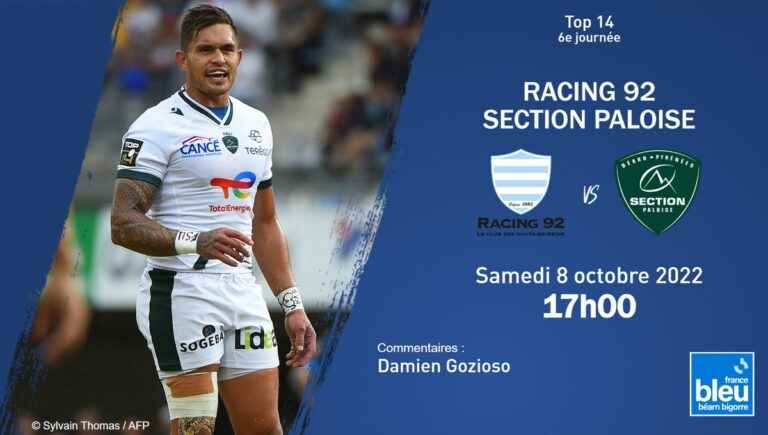 the composition of the Section Paloise to challenge Racing 92