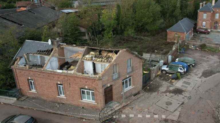 the inhabitants of Conty are in shock after the passage of the tornado