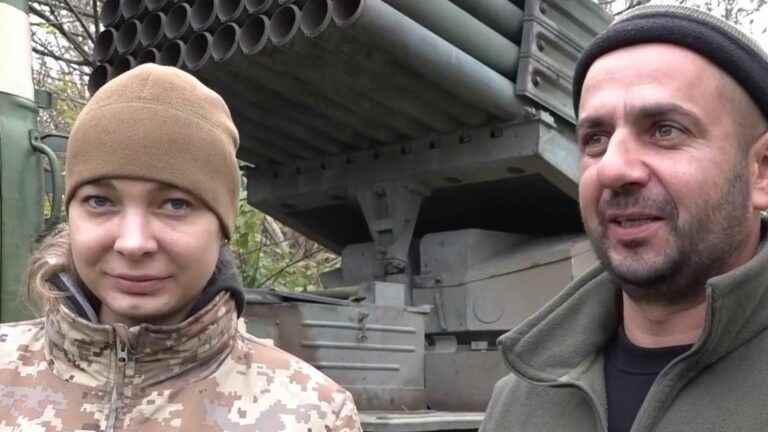 meeting with a couple of Ukrainian fighters, who fight together against the Russians