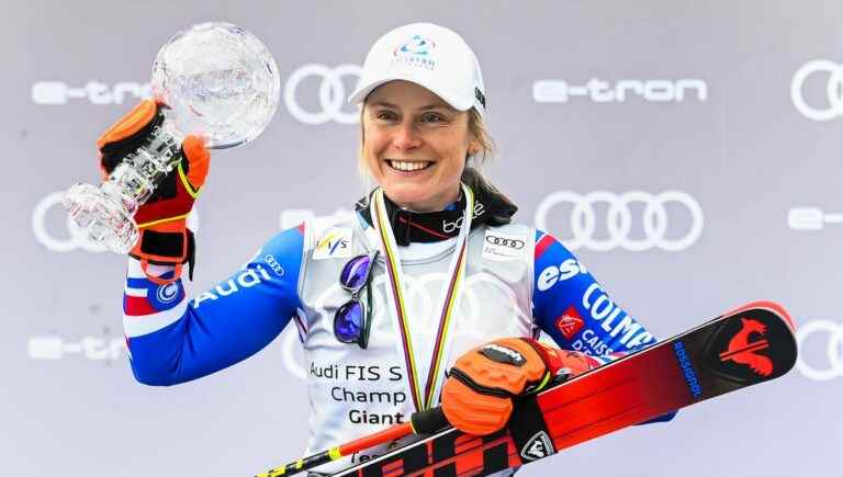 with a cold but motivated, Tessa Worley intends to start the Giant in Sölden