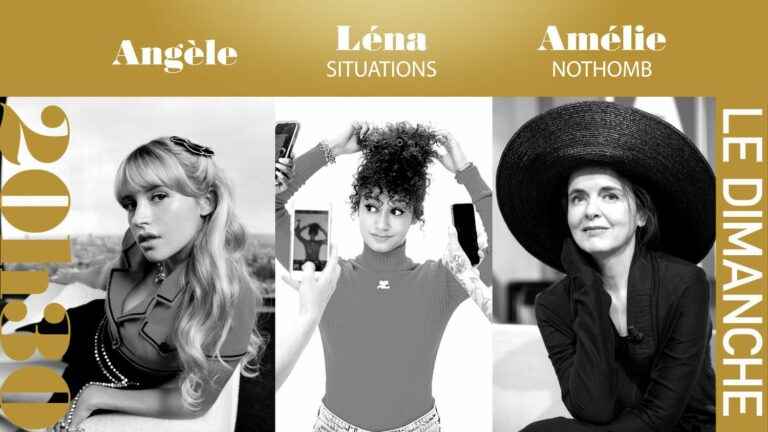 “8:30 p.m. on Sunday” with Angèle, Léna Situations and Amélie Nothomb