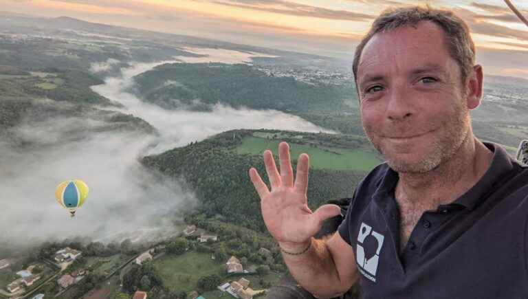 Annonéen Jean-Philippe Odouard, world hot air balloon champion with the French team