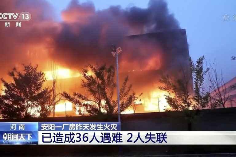 Chinese factory fire kills at least 38