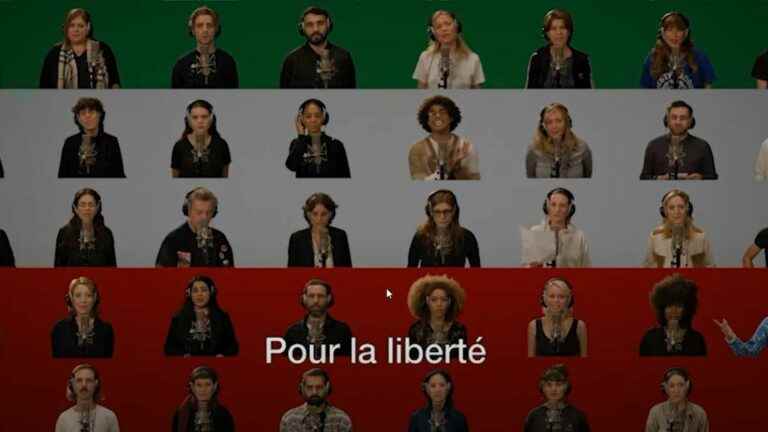 Fifty French personalities sing “Baraye” in support of the Iranian people