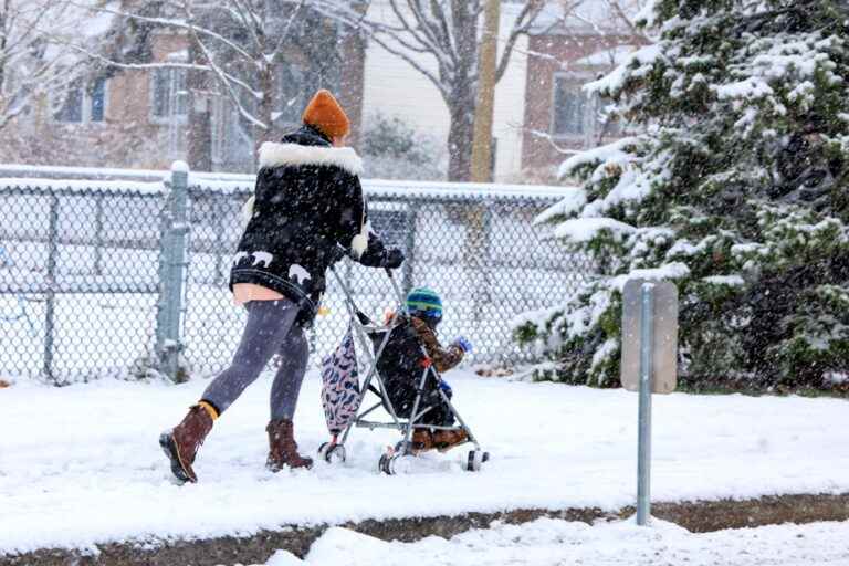 First snow |  Between 10 and 20 centimeters fell on Wednesday in Quebec