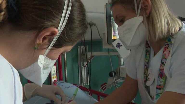 Health: acute attack of bronchiolitis in the hospital