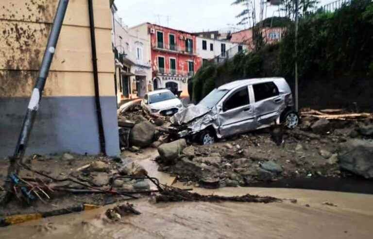 Heavy rain causes landslide in Italy