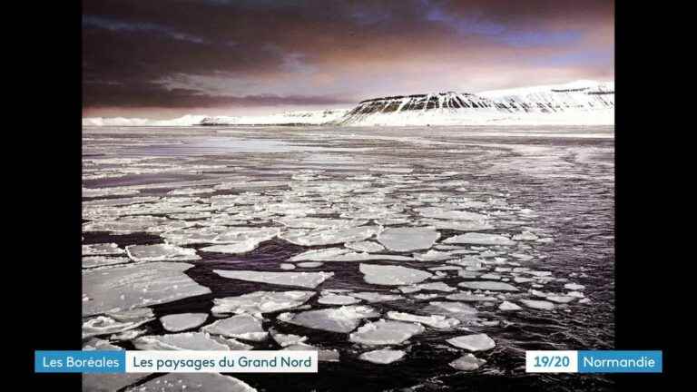 In Saint-Aubin-sur-Mer, Férial’s photos warn of global warming in the Far North