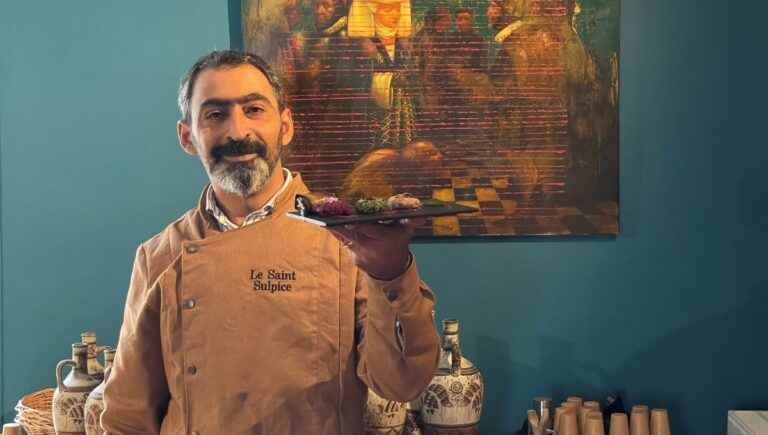 In the kitchen with Vahagn Stepanyan of the restaurant “Le Saint-Sulpice” in Saint-Sulpice-Les-Champs