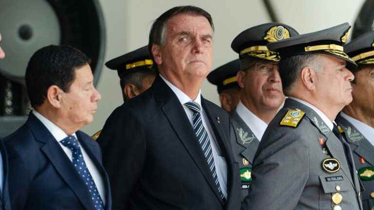 Jair Bolsonaro appeared in public for the first time since the election, but remained silent